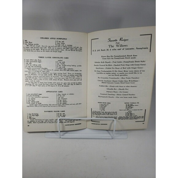Amish Dutch Cookbook Ruth Redcay c1960s MCM Recipes from PA Restaurants Hotels - Picture 13 of 16